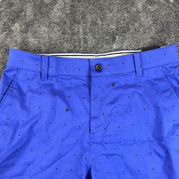 Nike Dri-Fit Standard Fit Blue Polka Dot Golf Shorts 9" Inseam Men's 32 NWT - Picture 2 of 9